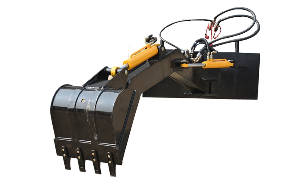 Loader Attachments Swing Arm Backhoe Digger Excavator Attachment for Skid Steer Wheel Front Loader