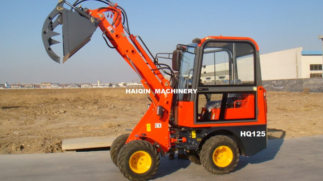 Haiqintop Made in China (HQ908) with Road Sweeper Articulated Mini Wheel Loader