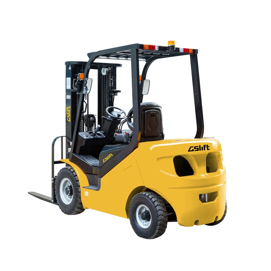 New Diesel Convert to Lithium Battery Electric Forklift 2.5 Ton Load Capacity