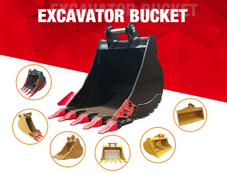 Bonovo Excavator Rock Bucket Hdr Bucket for Digging Rock Stone