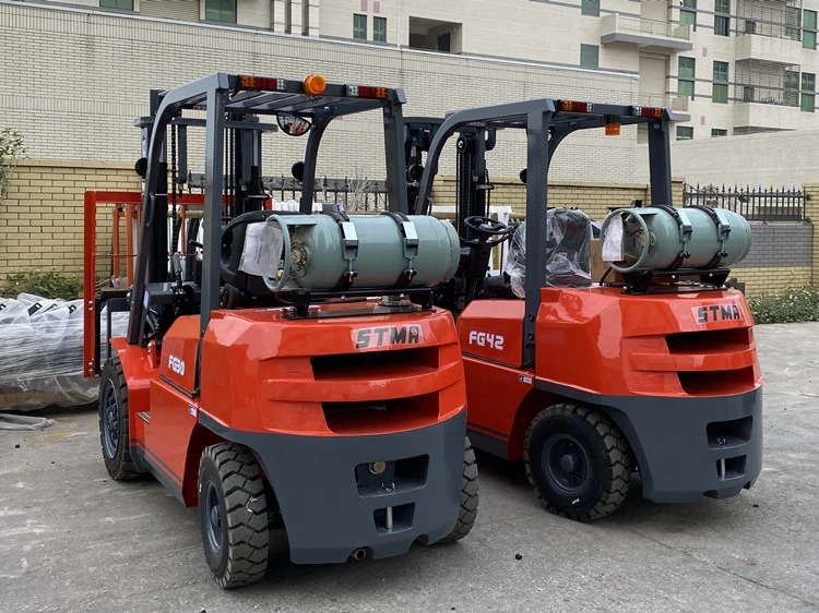 Stma Fork Lift 4t Gasoline Lift Truck with American Impco Conversion System