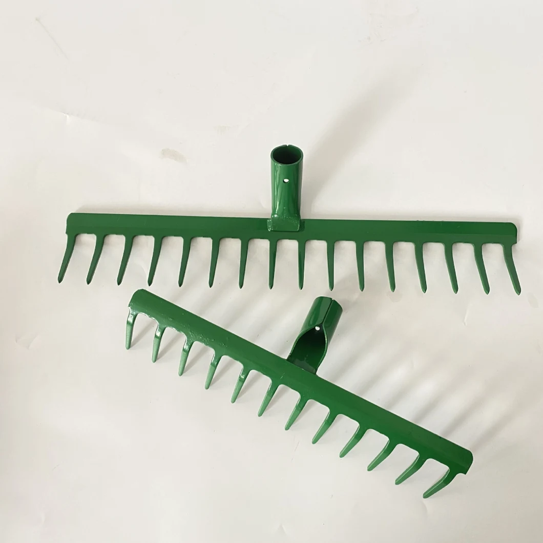 Garden Tools Steel Tine Rake Landscape Leaf Lawn Leveling Rake Flat Rake