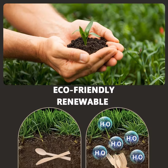 Tenedor y cuchillo de bambú