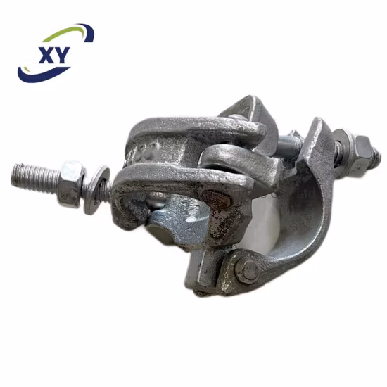 Venta caliente Andamios de construcción de marco Acoplador giratorio de tubería de acero galvanizado para andamios de marco