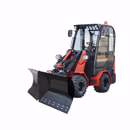 Cargador de ruedas telescópico para quitanieves con accesorio para tractor agrícola